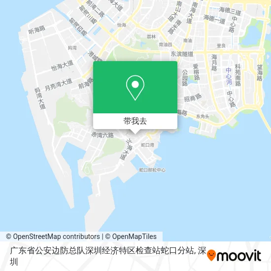 广东省公安边防总队深圳经济特区检查站蛇口分站地图