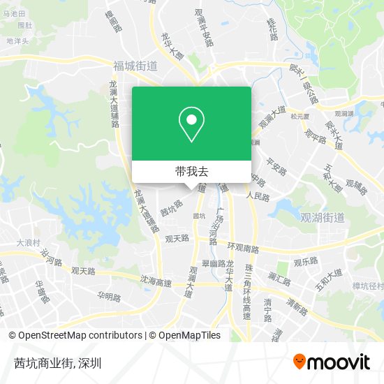 茜坑商业街地图
