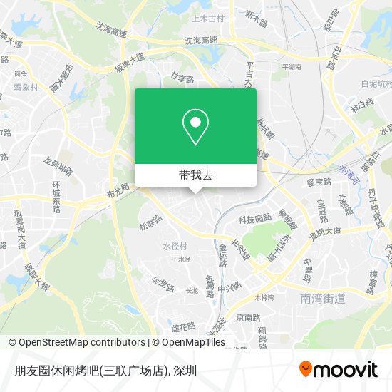 朋友圈休闲烤吧(三联广场店)地图
