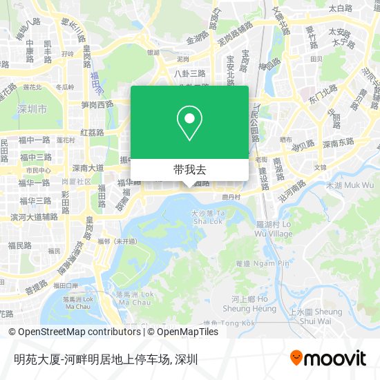 明苑大厦-河畔明居地上停车场地图