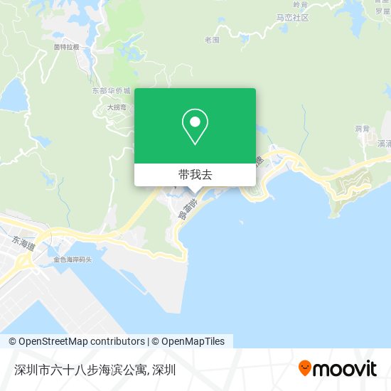深圳市六十八步海滨公寓地图