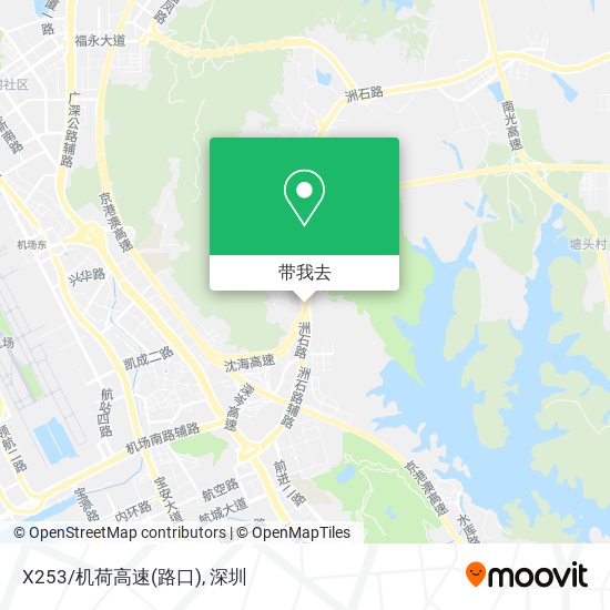 X253/机荷高速(路口)地图