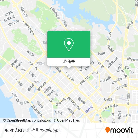 弘雅花园五期雅景居-2栋地图