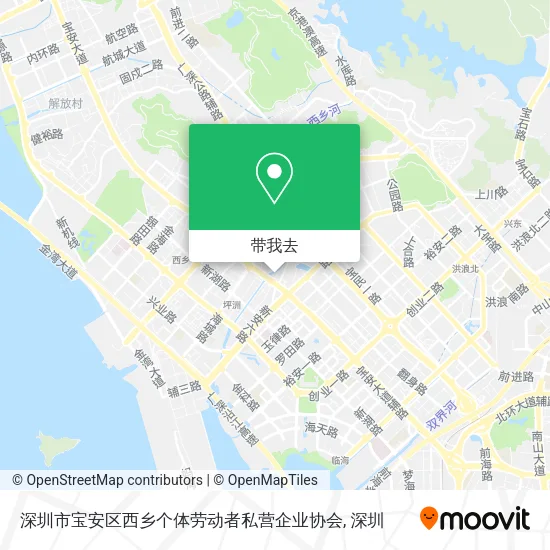 深圳市宝安区西乡个体劳动者私营企业协会地图