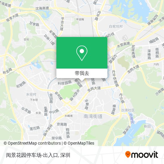 阅景花园停车场-出入口地图