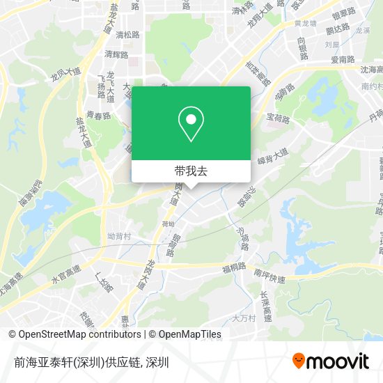 前海亚泰轩(深圳)供应链地图