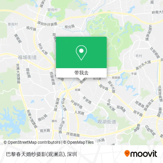 巴黎春天婚纱摄影(观澜店)地图