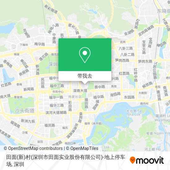 田面(新)村(深圳市田面实业股份有限公司)-地上停车场地图