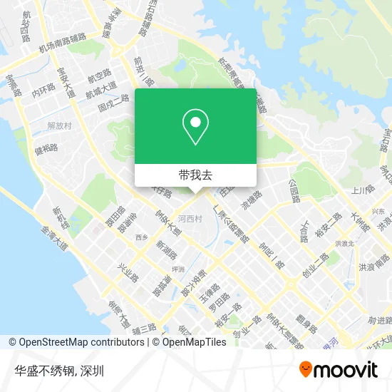 华盛不绣钢地图
