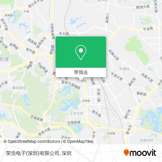 荣浩电子(深圳)有限公司地图