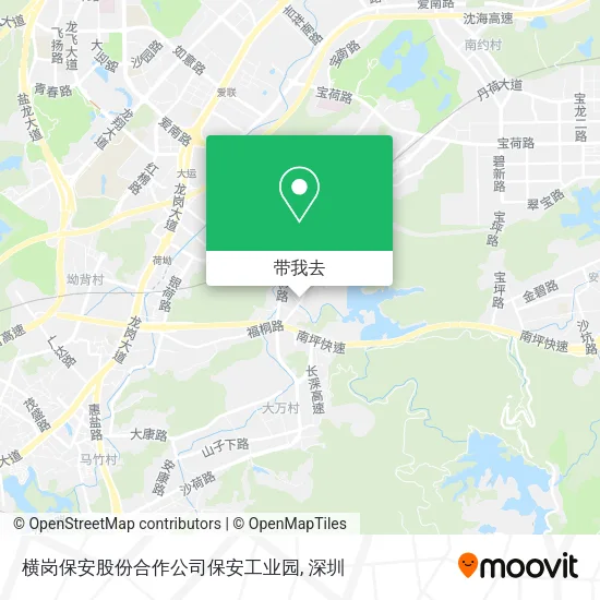 横岗保安股份合作公司保安工业园地图