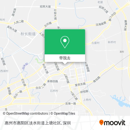 惠州市惠阳区淡水街道上塘社区地图