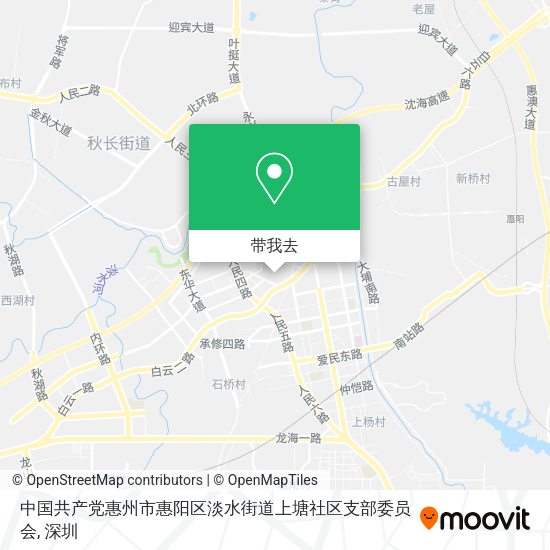 中国共产党惠州市惠阳区淡水街道上塘社区支部委员会地图