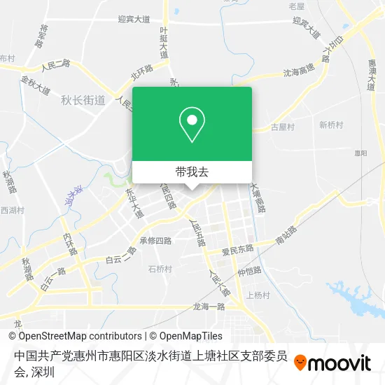 中国共产党惠州市惠阳区淡水街道上塘社区支部委员会地图