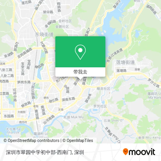 深圳市翠园中学初中部-西南门地图
