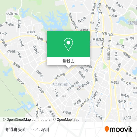 粤通狮头岭工业区地图
