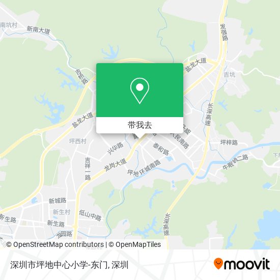 深圳市坪地中心小学-东门地图