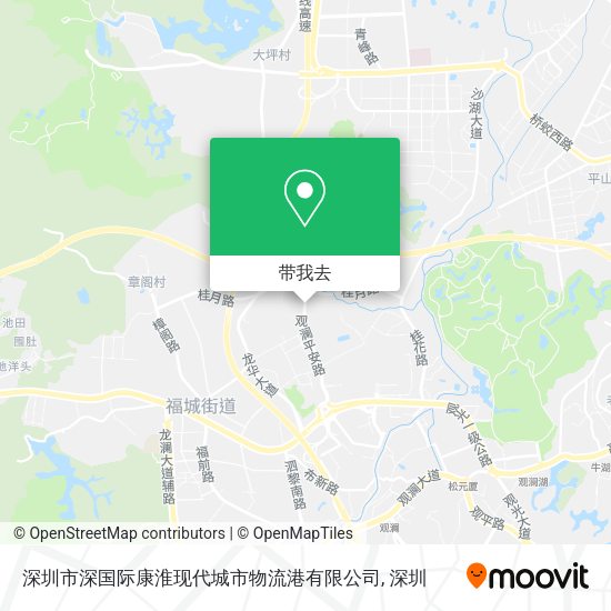 深圳市深国际康淮现代城市物流港有限公司地图
