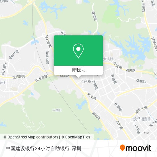 中国建设银行24小时自助银行地图