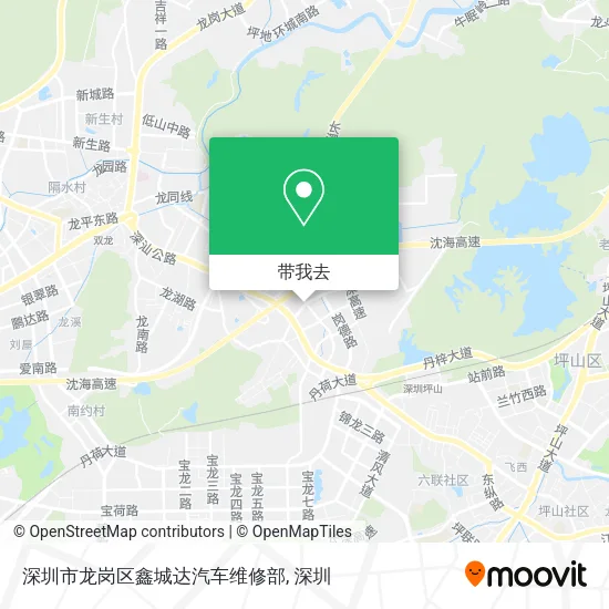 深圳市龙岗区鑫城达汽车维修部地图
