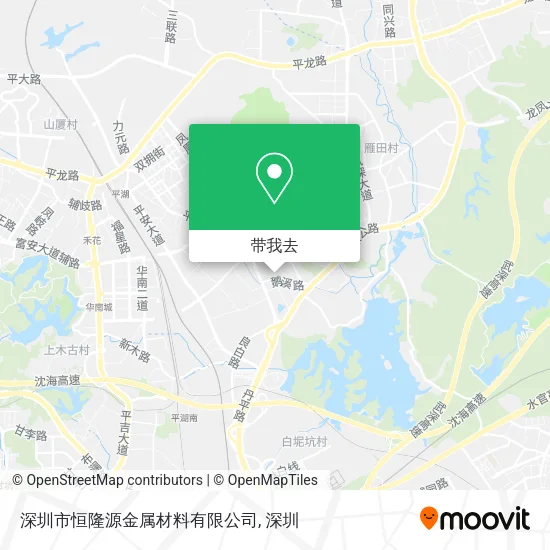 深圳市恒隆源金属材料有限公司地图