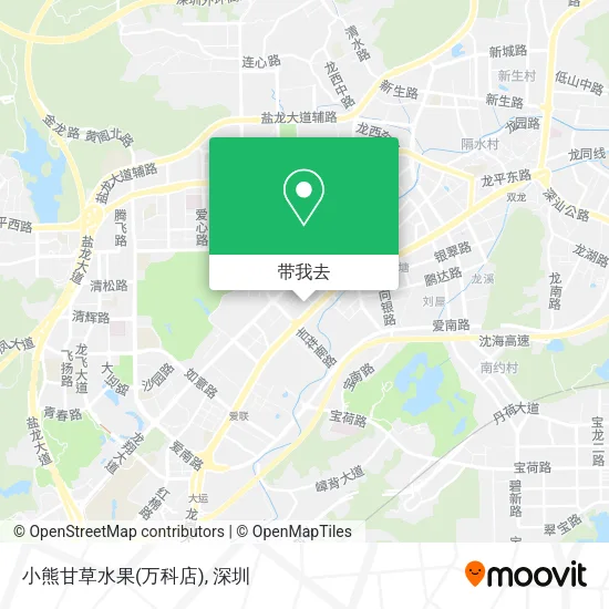 小熊甘草水果(万科店)地图