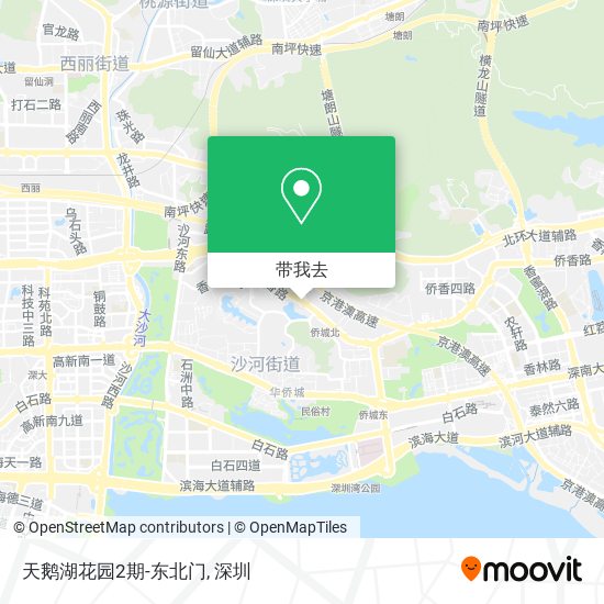 天鹅湖花园2期-东北门地图