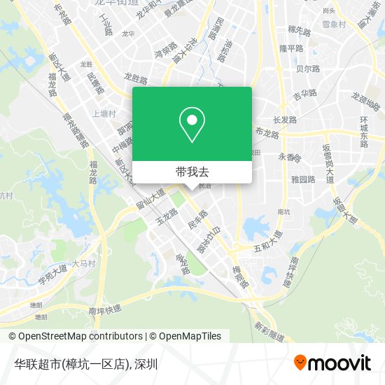 华联超市(樟坑一区店)地图