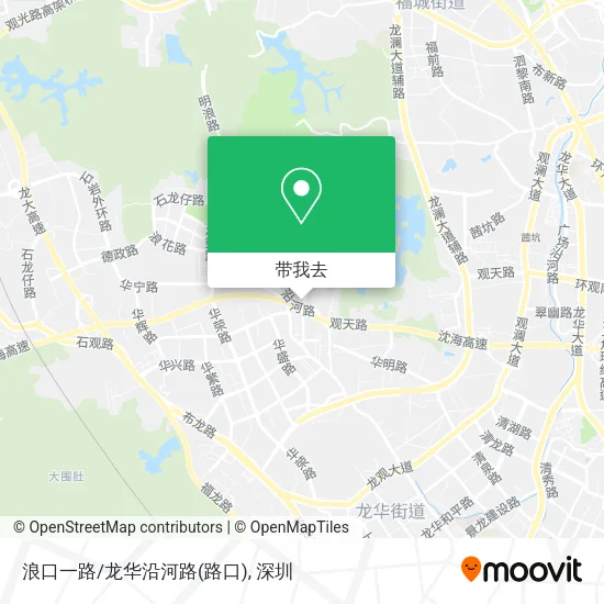 浪口一路/龙华沿河路(路口)地图