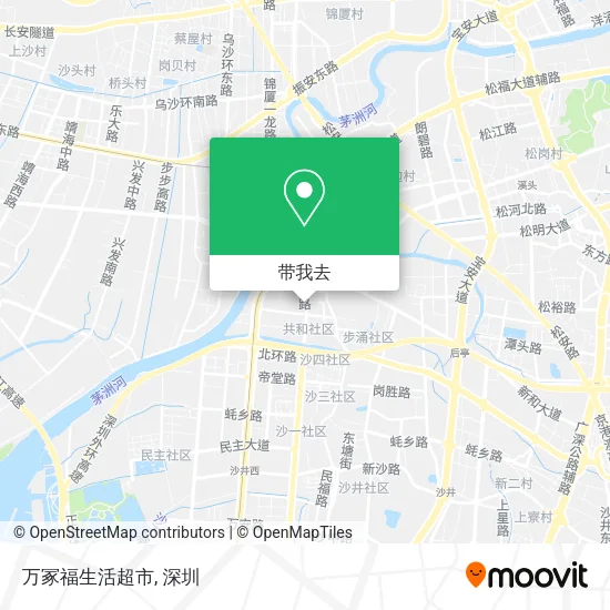 万冢福生活超市地图