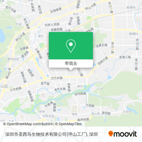 深圳市圣西马生物技术有限公司(坪山工厂)地图