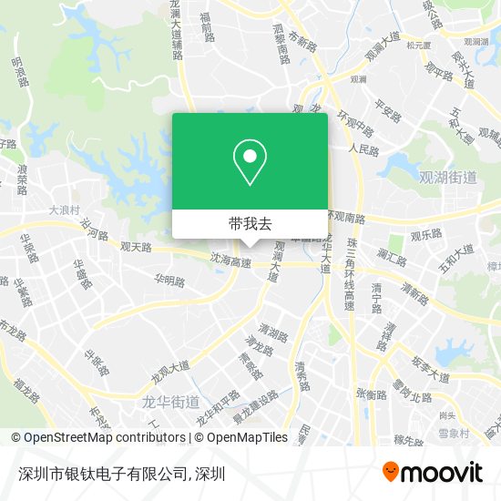 深圳市银钛电子有限公司地图