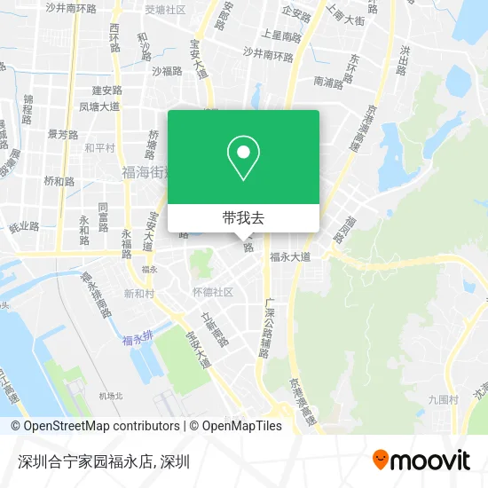 深圳合宁家园福永店地图