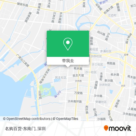 名购百货-东南门地图