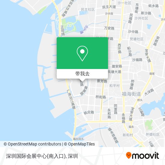 深圳国际会展中心(南入口)地图