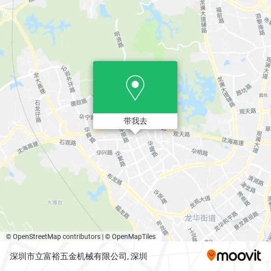 深圳市立富裕五金机械有限公司地图