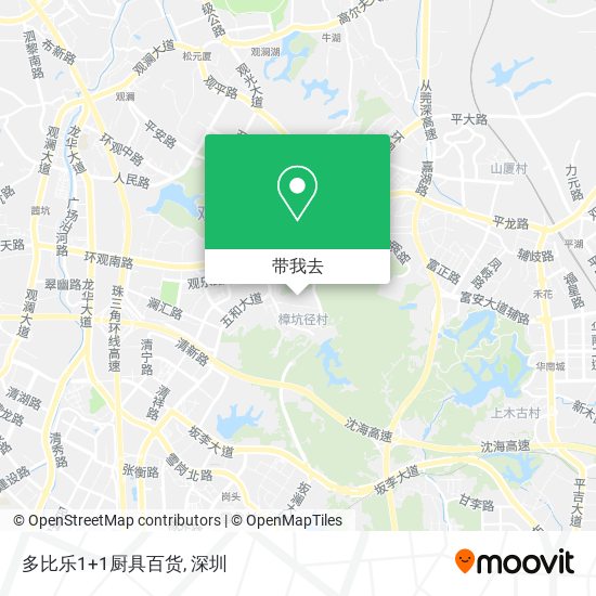 多比乐1+1厨具百货地图