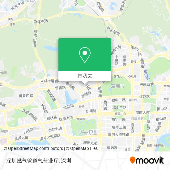 深圳燃气管道气营业厅地图