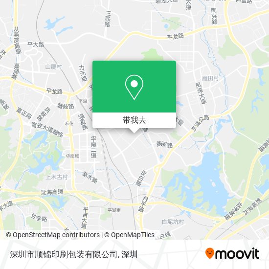深圳市顺锦印刷包装有限公司地图