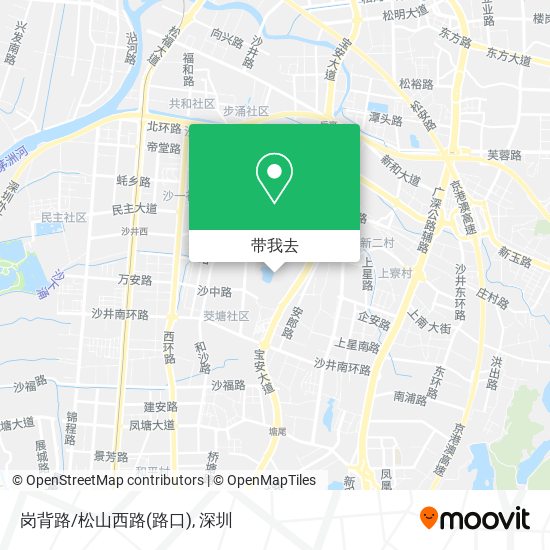 岗背路/松山西路(路口)地图