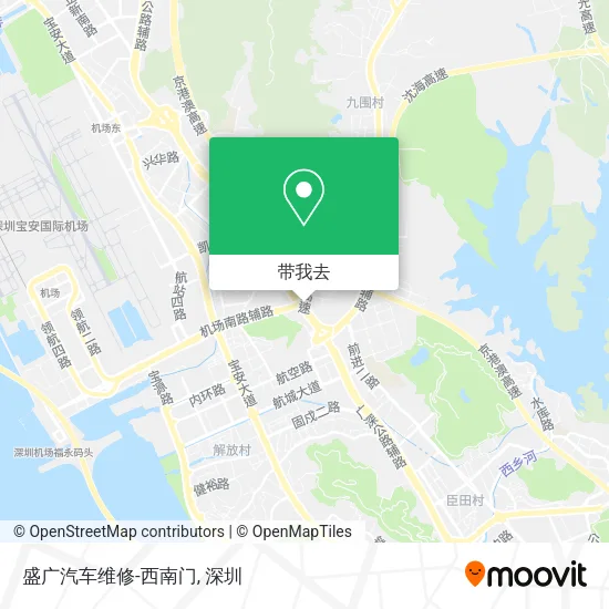 盛广汽车维修-西南门地图