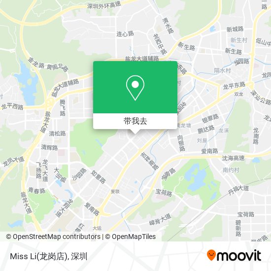 Miss Li(龙岗店)地图