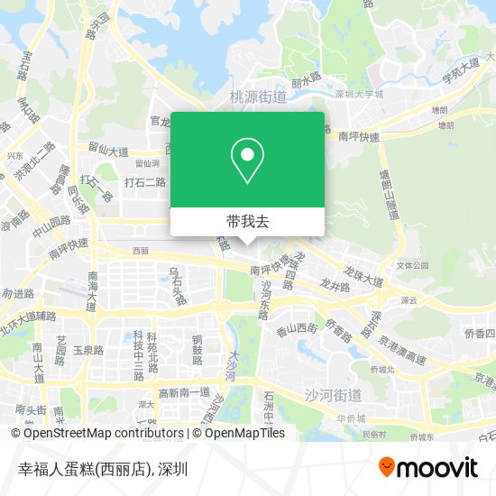 幸福人蛋糕(西丽店)地图