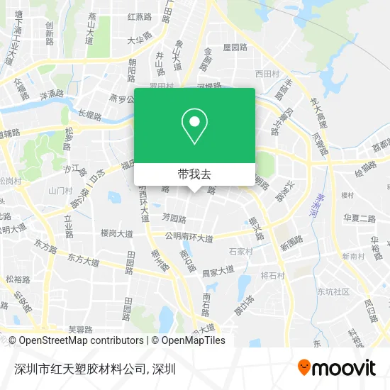 深圳市红天塑胶材料公司地图