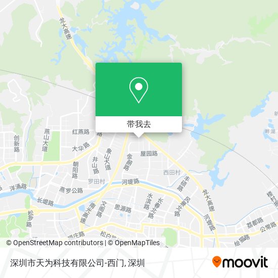 深圳市天为科技有限公司-西门地图