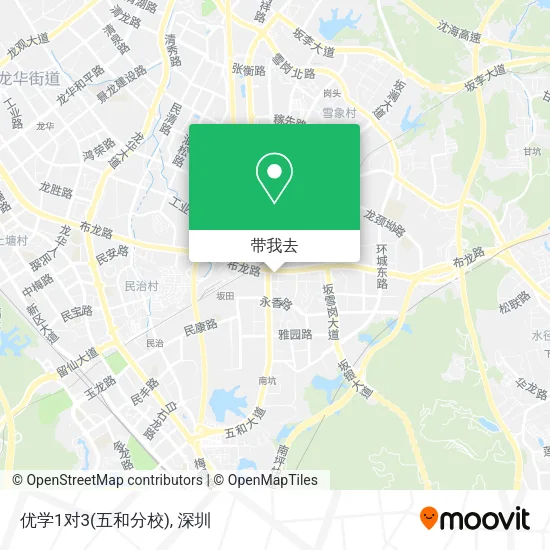 优学1对3(五和分校)地图