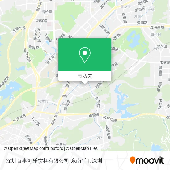 深圳百事可乐饮料有限公司-东南1门地图