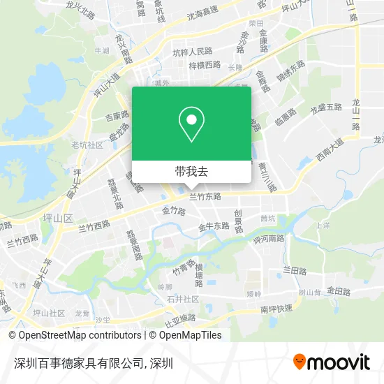 深圳百事德家具有限公司地图