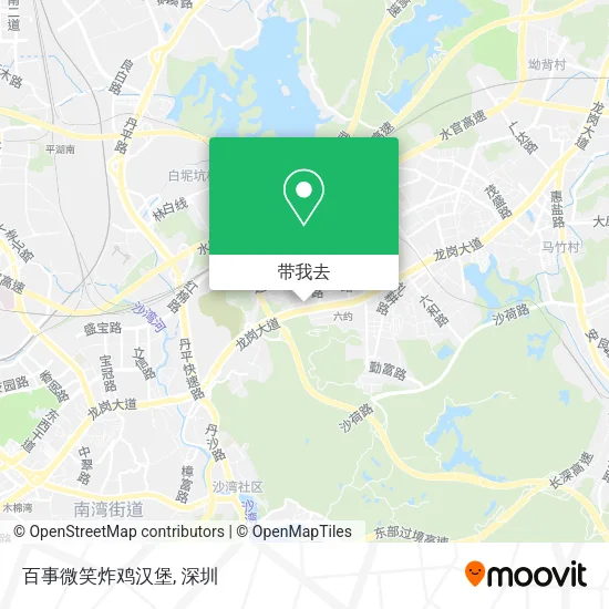 百事微笑炸鸡汉堡地图