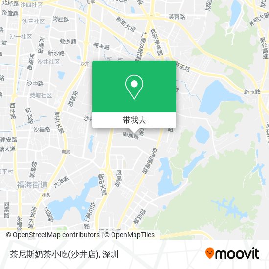 茶尼斯奶茶小吃(沙井店)地图